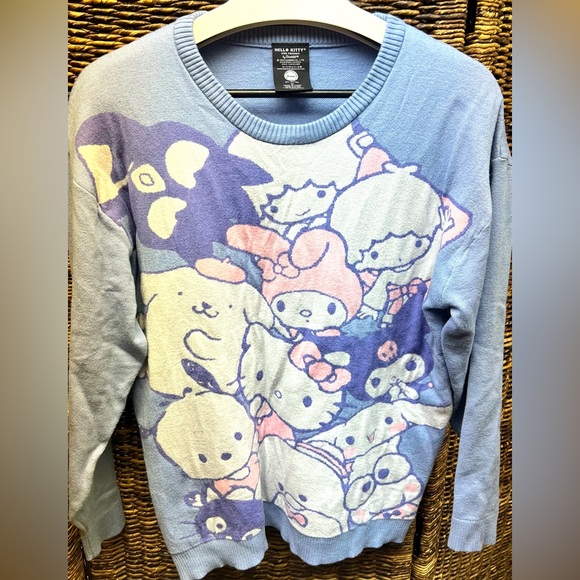 Sanrio Sweaters - Sanrio Hello Kitty- Sweater‎ - Pink and Purple, Medium